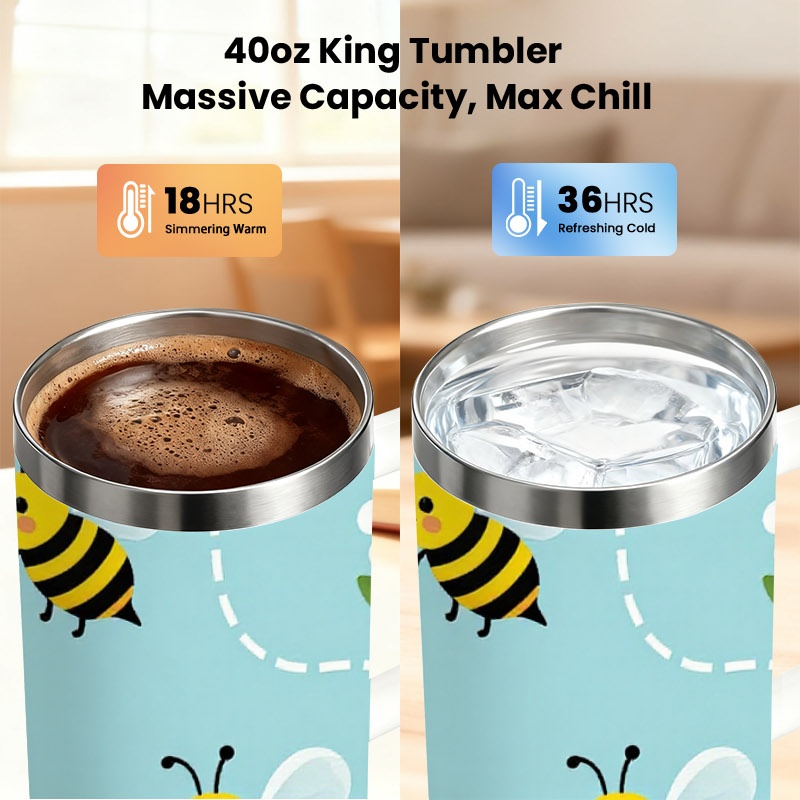 Playful Cartoon Bee And White  - đánh giá và giá Sublimation Mug White