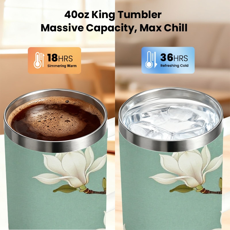 1pc 40 Oz Stainless Steel Insu - đánh giá và giá Sublimation Mug White